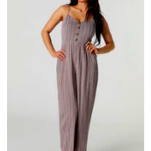 🤎🍋🥥 JUMPSUIT Size LARGE , New With Tags - Picture 1 of 5